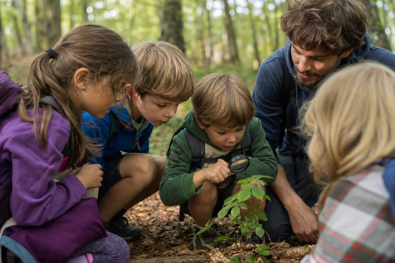 Kinder spielen und lassen ihrer Fantasie freien Lauf